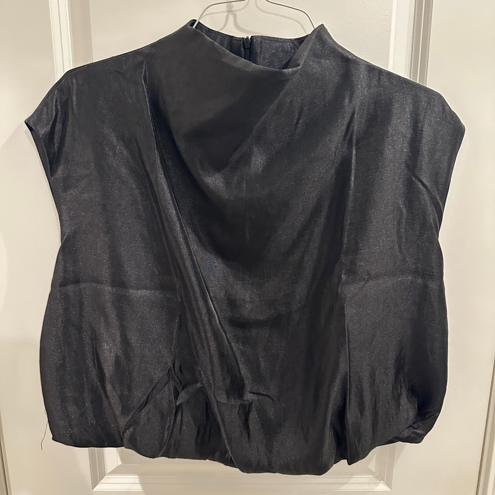 Glam Shimmering Black Top